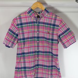 Polo Ralph Lauren Oxford Short Sleeve Shirt (Pink)